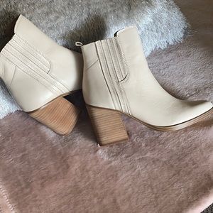 Leather booties